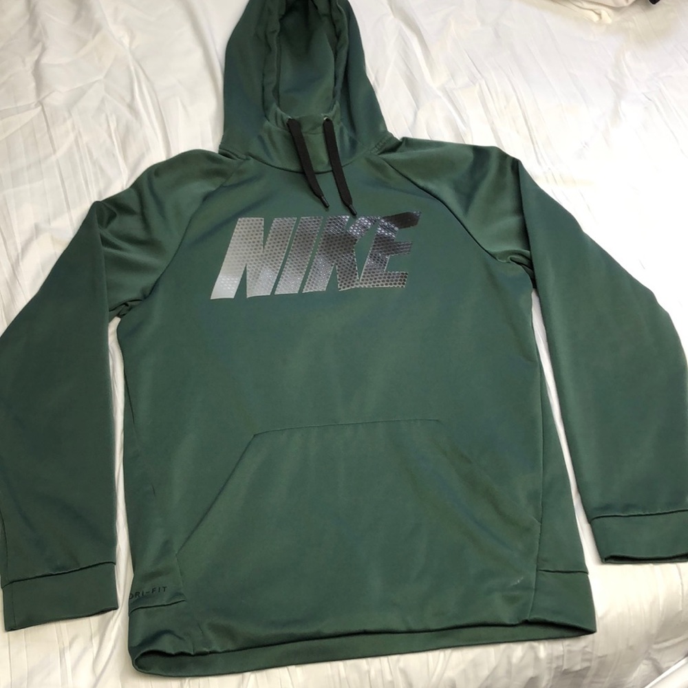 Nike Dri-Fit Hoodie. Size Small. Forest Green.